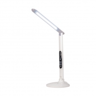 купить Настольная лампа, Deluxe, Lumi DLTL-301W-10W, 10Вт, 27 диодов, Календарь, Часы, Будильник, USB выход, 5 Степеней яркости, 3 Режима световой температуры, ABS Пластик, Белый в Алматы фото 1