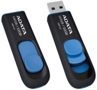 купить ADATA UV128, 32GB, UFD 3.1, Black/blue (AUV128-32G-RBE) /  в Алматы фото 2