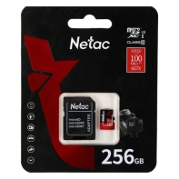 купить Карта памяти MicroSD Netac P500 Extreme Pro 256GB + SD Adapter NT02P500PRO-256G-R в Алматы фото 2