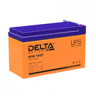 купить Свинцово-кислотный аккумулятор DELTA серии DTM 1207 Напряжение 12В, Емкость 7.Ач, AGM, 151x65x94(100) мм, 2.4кг. в Алматы