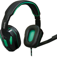 купить Игровая гарнитура стерео Defender Warhead G-275 зеленый + черный, кабель 1,8 м. в Алматы фото 1