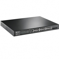 купить Коммутатор PoE  управляемый GbE 24-портовый Tp-Link TL-SG3428MP <JetStream™ 24 порта GbE 802.3af/at (max 30W на порт) 4 SFP Slots, консольный порт управления, бюджет мощности PoE 384W> в Алматы фото 2