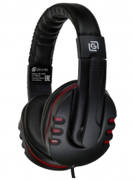 купить Наушники с микрофоном Oklick HS-L380G ABBADON черный/красный 1.8м мониторные в Алматы фото 2