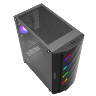 купить Корпус ПК без БП GameMax Black Diamond <ATX, 1x120mm ARGB, 3.5* (HDD)x2, 2.5* (SSD)x2, USB2.0x1, USB3.0x1, HD Audio, 421x210x460mm> в Алматы фото 3