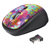 купить Мышь беспроводная Trust YVI WIRELESS MOUSE - FLOWER POWER в Алматы фото 1