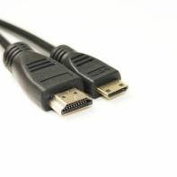 купить Видeo кабель PowerPlant mini HDMI - HDMI, 2m, позолоченные коннекторы, 1.3V в Алматы фото 1