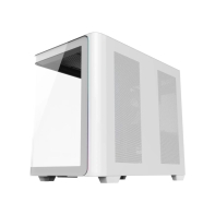 купить Компьютерный корпус FSP M580 Plus, Без БП, 2xUSB3.0/Type-C, 4xARGB 120mm, Curved Glass, White, ATX в Алматы фото 2