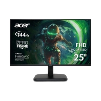 Купить Монитор Acer EK251QP6bi (EK1 Series) 24.5* (62 см) / 1920?1080 Full HD / IPS / ZeroFrame / 144Hz / 4 мс (GTG), 1 мс (VRB) / 250 кд/м? / 1? VGA + 1? HDMI 1.4 / FreeSync / 99% sRGB / Черный корпус / в комплекте кабели: HDMI + питание Алматы