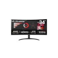 Купить Монитор жидкокристаллический LG 34WR50QK-B 34" 21:9 3440x1440(UWQHD) VA, Curved, 5ms, HDMI, DP, Black Алматы