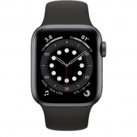 купить Apple Watch Series 6 GPS, 44mm Space Gray Aluminium Case with Black Sport Band - Regular, Model A2292 в Алматы фото 2