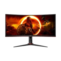 купить Монитор Игровой 34" AOC CU34G2XP/BK/01 VA 3440x1440 180Hz 420 cd/m2 Curved 4000:1 1мс 2 x HDMI 2 x DP в Алматы фото 1