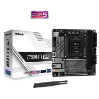 купить Материнская плата ASRock Z790M-ITX WiFi LGA1700 2xDDR5 4xSATA RAID 2xM.2 HDMI DP mITX в Алматы фото 2