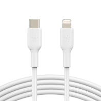купить Кабель Belkin Lightning - USB-С, PVC, 1m, white в Алматы фото 1