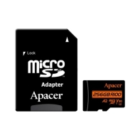 купить Карта памяти Apacer AP256GMCSX10U8-R 256GB с адаптером в Алматы