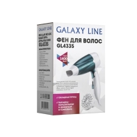 купить Фен для волос GALAXY LINE GL4335, 1400Вт, Складная ручка, 2 скорости, 220В/50Гц Белый в Алматы фото 3