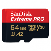купить SanDisk Extreme Pro microSDXC 64GB + SD Adapter + Rescue Pro Deluxe 170MB/s A2 C10 V30 UHS-I U3; EAN: 619659169794 в Алматы фото 1