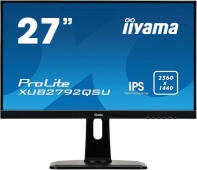 купить Монитор LCD 27** [16:9] 2560х1440 IPS, nonGLARE, 350cd/m2, H178&deg;/V178&deg;, 1000:1, 5М:1, 1,07B Color, 5ms, DVI, HDMI, DP, USB-Hub, Height adj., Pivot, Tilt, HAS, Speakers, Swivel, 3Y, Black в Алматы фото 1