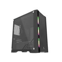 Купить Корпус Wintek Andromeda D531-B TG, Mini Tower, m-ATX, Black, 1x2.5*/2x3.5*, 3xUSB, RGB в Алматы