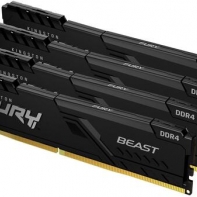 купить Модуль памяти Kingston Fury Beast KF426C16BBK4/32 DDR4 DIMM 32Gb KIT (4x8) 2666 MHz CL16 в Алматы фото 1