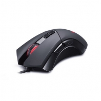 купить Мышь, Delux, DLM-555OUB, Игровая, Оптическая, 800-4000dpi, С дополнительным весовым блоком, Программируемые клавиши, Часто сканирования 8000 кадр/сек., Длина кабеля 1,6 метра, Размер: 128,5*71,5*42,8 мм, Чёрный в Алматы фото 1