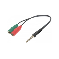 купить Переходник Headset Jack 2*3.5jack—3.5 4pin jack 0,15м в Алматы фото 1