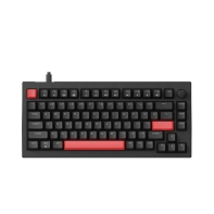 купить Клавиатура механическая Lemokey  X4 84Key, Keychron Red, USB-A, QMK, EN/KZ/RU, Red led, черный в Алматы фото 1