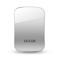 купить Компьютерная мышь, Delux, DLM-118LGW, Touch, Лазерная, 1000dpi, Беcпроводная 2.4ГГц, Нано-ресивер, Эффективная дистанция 10 м., Батарейки в комплекте, Размер: 84,41*56,93*21,79 мм., Белый в Алматы фото 1