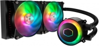 купить Водяное охлаждение для CPU CoolerMaster MasterLiquid ML240R RGB 4-pin(PWM) 650-2000RPM 15dBA LGA1151/1150/1155/2066/2011/1366/AM4/AM3+/AM3/AM2+/AM2FM2+/FM2/FM1 MLX-D24M-A20PC-R1 в Алматы фото 2