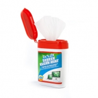 купить Чистящие салфетки, Delux, Screen Clean Mini 100, Для ухода за экранами и мониторами 100 шт, Малая туба, Удаление пыли и загрязнений, Дезинфицируют поверхность ЖК экранов, Не вызывают аллергии в Алматы фото 2