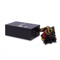 купить Блок питания, Aerocool, Gold Miner 1200W, 1200W, ATX, APFC, 20 4 pin, 2*4 4pin, 4*Sata, 9*Molex, 8*PCI-E 6 2 pin, Поддержка Haswell, Вентилятор 2*8 см, Кабель питания, 150*230*86мм, Чёрный в Алматы фото 1