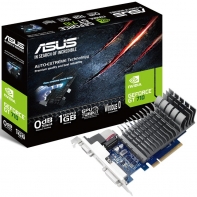 купить Видеокарта ASUS GeForce GT710 1Gb 64bit DDR3 954/1800 D-Sub DVI HDMI PCI Express 2.0 710-1-SL Пассивное охлаждение BOX                                                                                                                                     в Алматы фото 1
