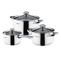 купить Набор посуды Ardesto Gemini Gourmet Varese, 6 пред.,  нержавеющая сталь AR1906PS в Алматы