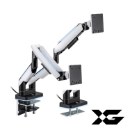 Купить Настольный кронштейн с газлифтом XG MGG-1735D white для 2-х мониторов (17*-35*) Белый Алматы