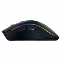 купить Компьютерная мышь, Razer, Mamba Chroma,  RZ01-01360100-R3G1, Игровая, Лазерная 16000dpi, Cенсор 5G, 9 кнопок, Подсветка Chroma, Беспроводная/Проводная 2.1 м, 20 часов от аккумулятора, USB, Чёрная в Алматы фото 2
