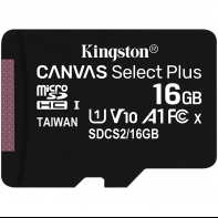 купить Карта памяти Kingston 16GB microSDHC Canvas Select Plus 100R A1 C10 Single Pack w/o Adapter, SDCS2/16GBSP в Алматы фото 1