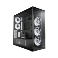 купить Компьютерный корпус Arctic Xtender VG Black(Clear Glass), 5 ARGB FAN, USB-C, 2xUSB-A, E-ATX в Алматы фото 1