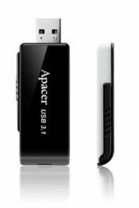 купить USB-накопитель, Apacer, AP16GAH350B-1, 16GB, USB 3.1, Чёрный в Алматы фото 2