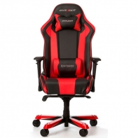 купить Игровое компьютерное кресло, DX Racer,  OH/KS06/NR, ПУ экокожа, Вид наполнителя: губчатая пена высокой плотности (54 кг/м?), Металлическая основа кресла, Механизм качания: топ-ган, Прорезиненные колеса в комплектации, Черный-красный в Алматы фото 1