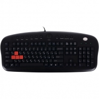 купить Клавиатура игровая A4tech KB-28G USB, Black, сменные красные клавиши A,S,W,D в Алматы фото 2