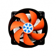 купить Кулер, X-COOLER, X137H(hydraulic), Business Series, Intel LGA1150/1156/1155, 95W, Алюминиевый Радиатор, Габариты: 11*11*6.7см, 32db(A), 2200 об/мин, 3 pin, Оранжево-Чёрный в Алматы фото 2
