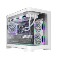 Купить Корпус 1Stplayer UVIEW UV6, Midi Tower, m-ATX, m-ITX, White, 2x3.5*/3x2.5*, 2xUSB3.0 в Алматы