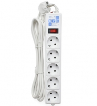 купить Сетевой фильтр Power Cube SPG-B-10-WHITE, 10А/2,2кВт, 3м, 5 розеток белый в Алматы фото 2