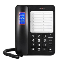 купить Телефон проводной Texet TX-234 черный в Алматы фото 1