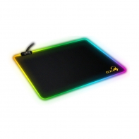 купить Коврик для компьютерной мыши, Genius, GX-Pad 300S RGB, 320*270*3 мм, Резиновая основа, Тканевая поверхность, Склеивание, Гладкая поверхность, Чёрный в Алматы фото 1