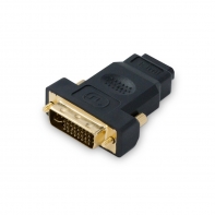 купить Переходник, SHIP, SH6047-B, HDMI на DVI 24 5, Маленький пластиковый адаптер, Блистер, Чёрный в Алматы фото 1