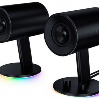 купить Колонки, Razer, Nommo Chroma - 2.0 , RZ05-02460100-R3G1, 50 &ndash; 20 000 Гц, 2 широкополосных динамика диаметром 3* (по 1 на колонку), USB (питание), 3.5MiniJack, Чёрный в Алматы фото 1