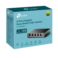 купить Коммутатор PoE+ GbE Easy Managed  5-портовый TP-Link TL-SG105MPE <4 порта GbE 802.3af/at PoE+, 1 порт GbE, бюджет мощности PoE 120W, 32 группы VLAN, IGMP Snooping, PoE до 250 м, QoS, автоматическое восстановление PoE и изоляция портов для надежной се в Алматы фото 2