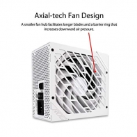 купить Блок питания ROG Strix 850W ATX12V/13.5cm/EU/80+Gold, Full modular, ROG-STRIX-850G-WHITE в Алматы фото 2