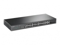 купить Коммутатор управляемый 24-портовый T2500-28TC(TL-SL5428E) <JetStream™ 24 4G Gigabit-Uplink управляемый L2 коммутатор, 24 10/100Mbps RJ45 ports, 4 Gigabit RJ45 порта , 4 Gigabit combo SFP порта, 1 консольный порт> в Алматы фото 3
