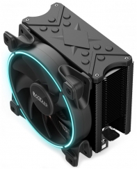 купить PCcooler GI-X6B, синий, 4-пин,115X/775/AM4-FM2, 26.5дБ, 1000-1800 об/мин, Al+тепл.трубки, 160W в Алматы фото 2